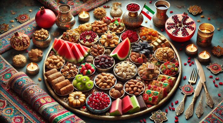 پذیرایی شب یلدا در محل کار